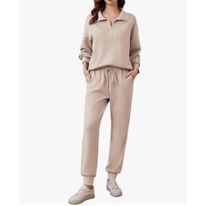 NEW 2 Piece Lounge Travel Set Outfit XL Tracksuit Joggers Sweatsuit Matching